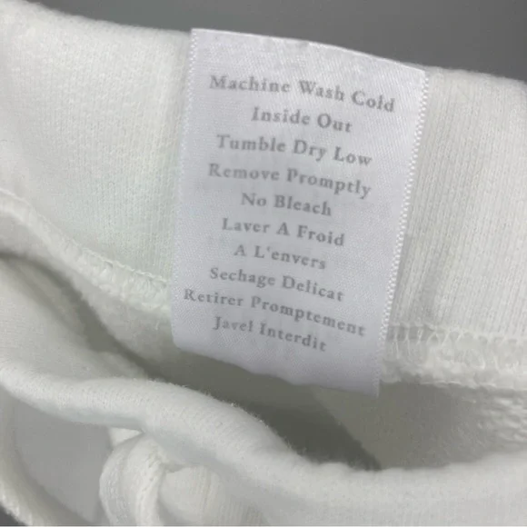Frank & Eileen Christine Tulip Ankle Sweatpants White Sz M Medium EUC Cabincore - Picture 16 of 16